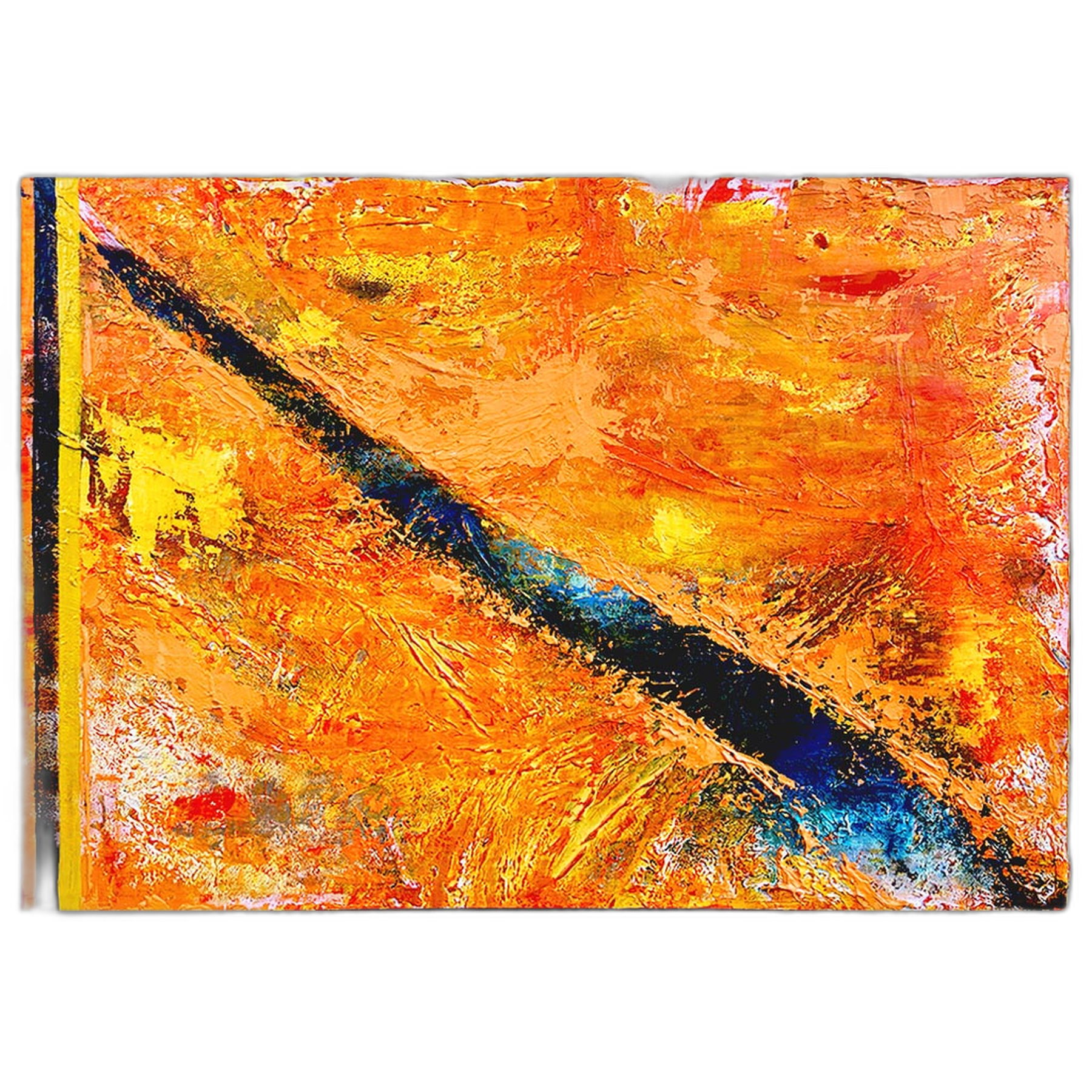 Apaciguamiento en calle Vidal — Técnica mixta, arte abstracto